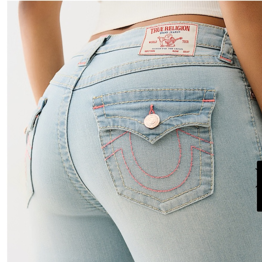True Religion JOEY MID RISE BIG T FLARE JEAN